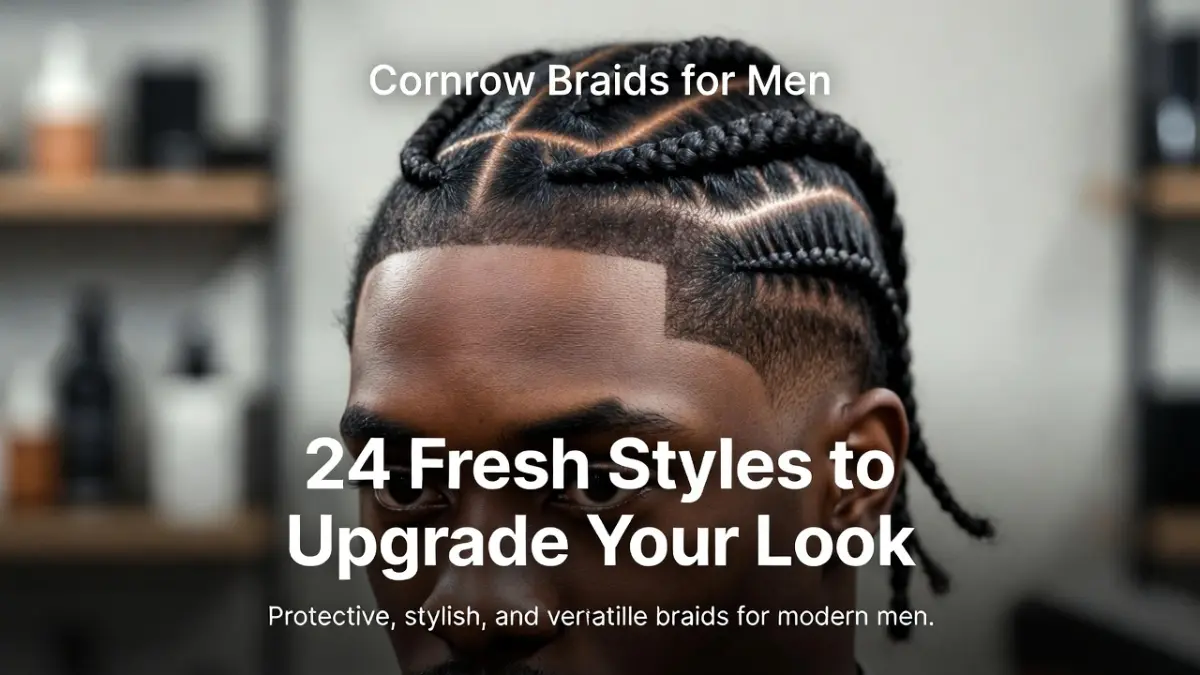 24 Fresh Cornrow Braids for Men to Try
