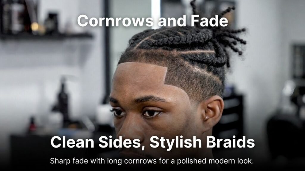 Cornrows and Fade