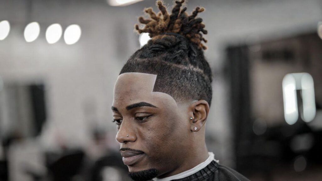 Lightened High Top Locs with Fade