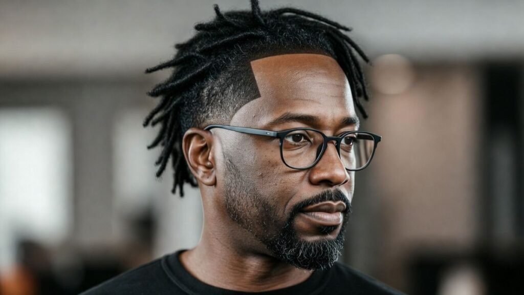 Short Dreads with Tight Fade