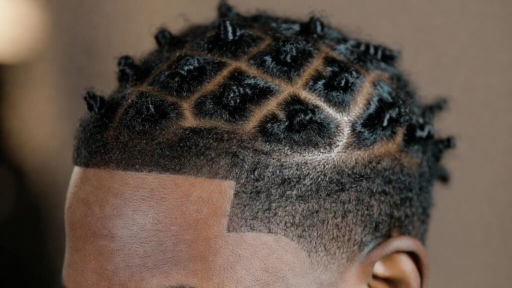 Short Twisted Locs with Tight Fade